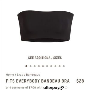 Black SKIMS Bandeau